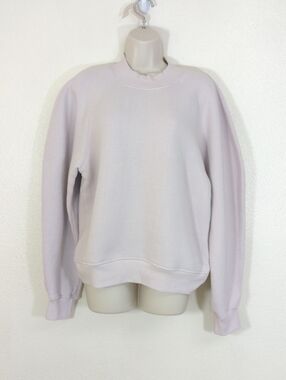 Agolde Tarron Pastel Lavender Mock neck Sweatshirt